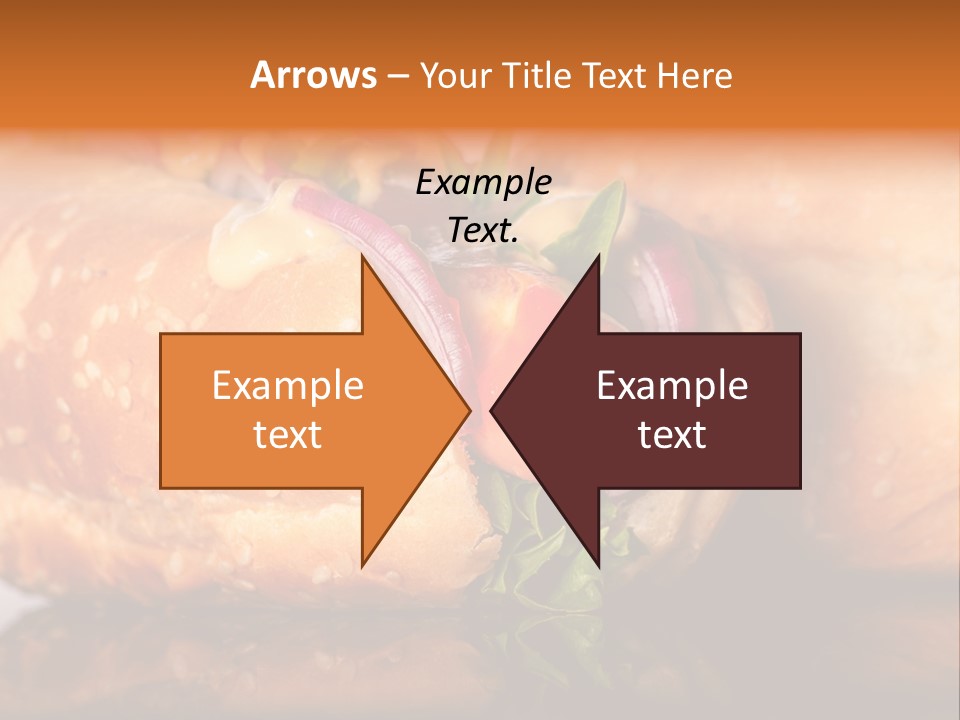 A Close Up Of A Sandwich On A Plate PowerPoint Template