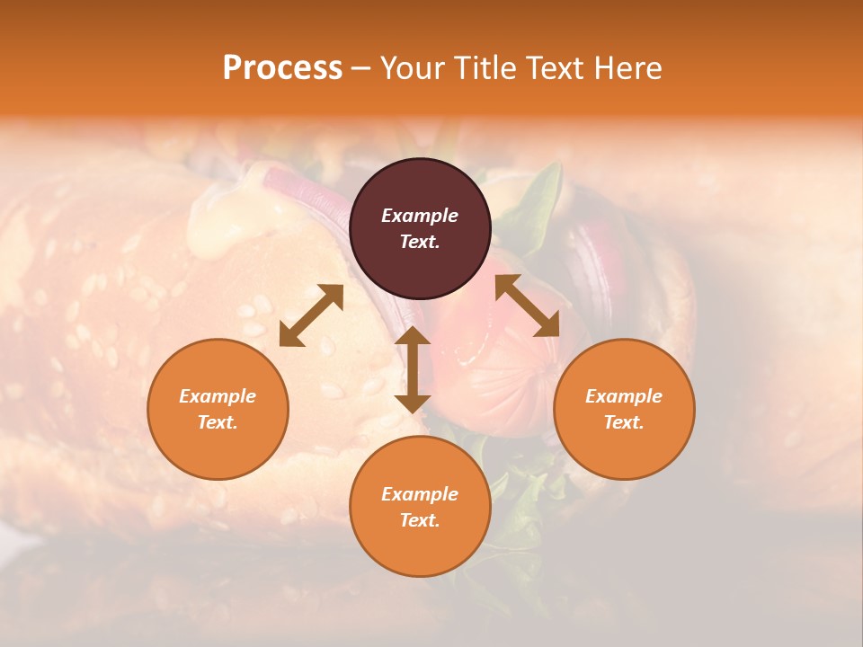 A Close Up Of A Sandwich On A Plate PowerPoint Template