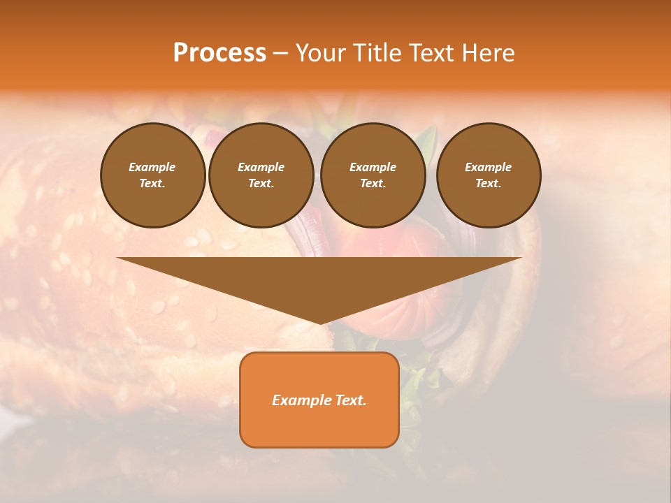 A Close Up Of A Sandwich On A Plate PowerPoint Template