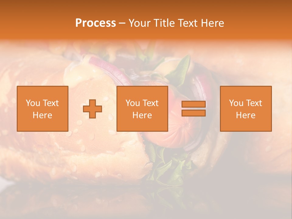 A Close Up Of A Sandwich On A Plate PowerPoint Template