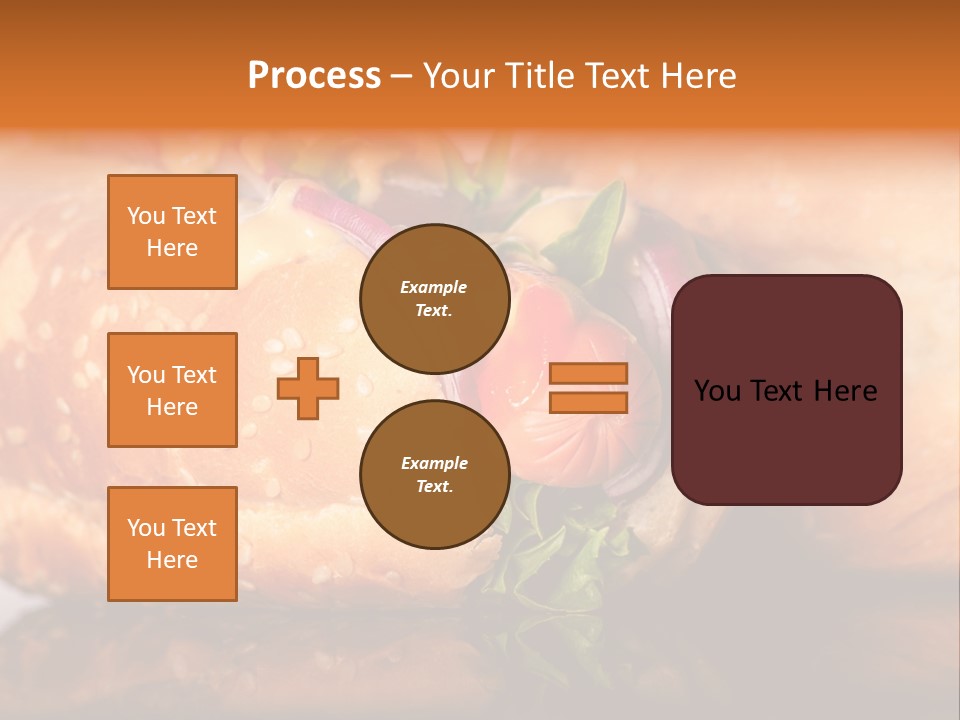 A Close Up Of A Sandwich On A Plate PowerPoint Template
