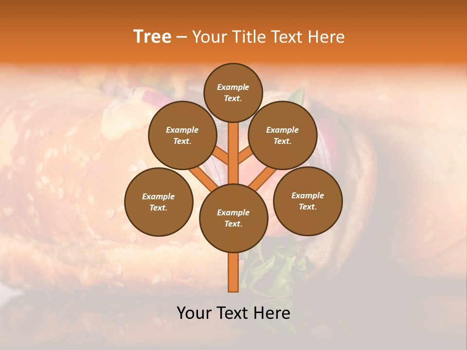 A Close Up Of A Sandwich On A Plate PowerPoint Template
