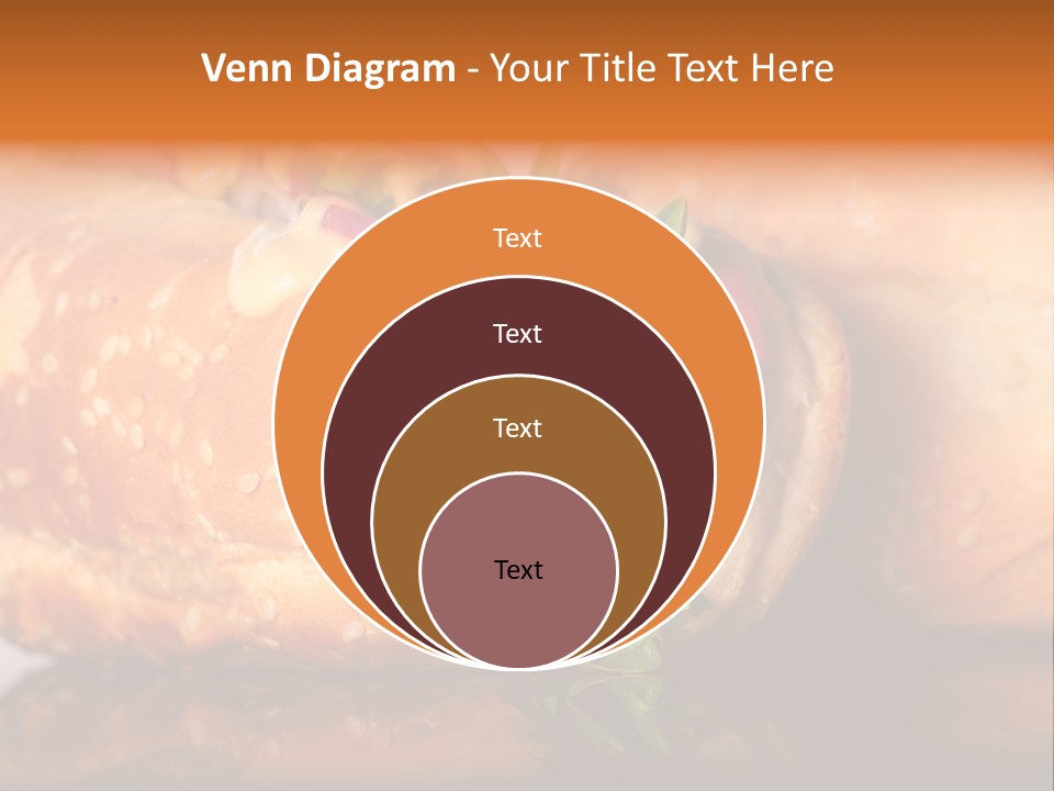 A Close Up Of A Sandwich On A Plate PowerPoint Template