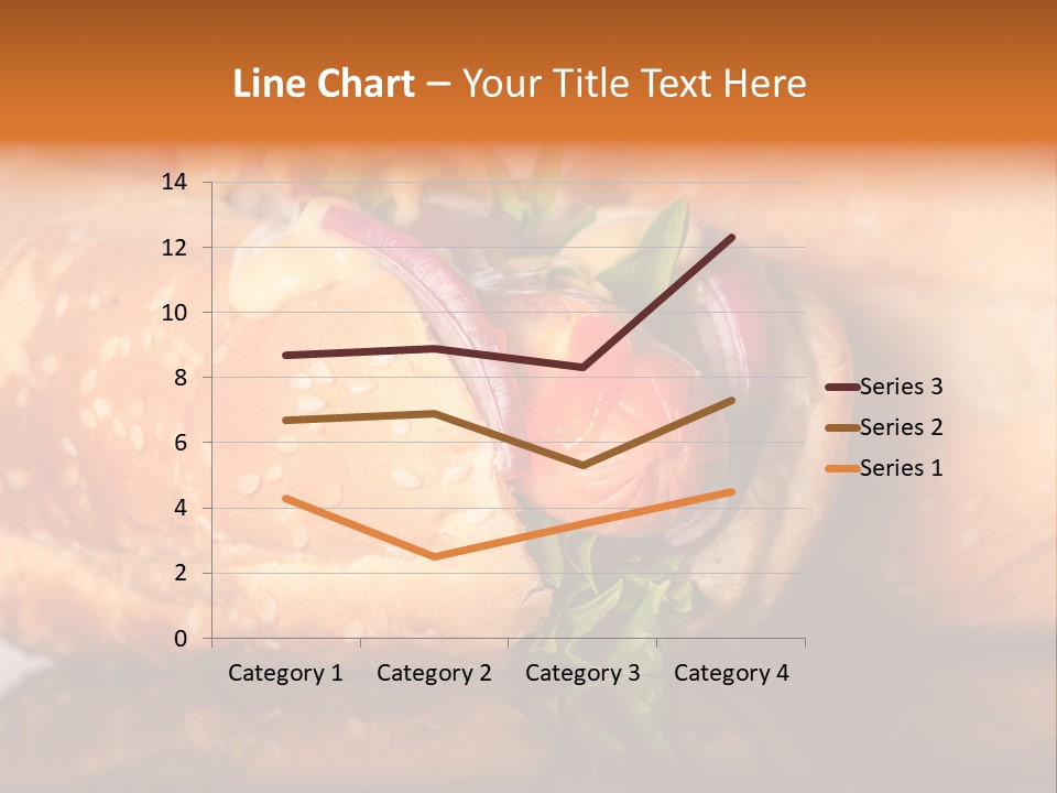 A Close Up Of A Sandwich On A Plate PowerPoint Template