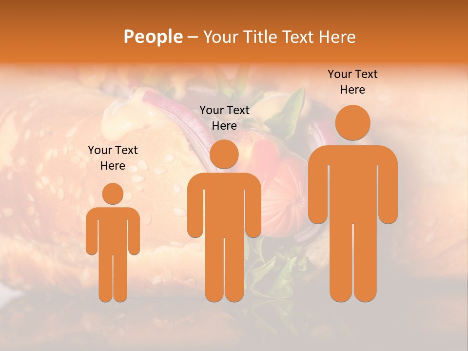 A Close Up Of A Sandwich On A Plate PowerPoint Template