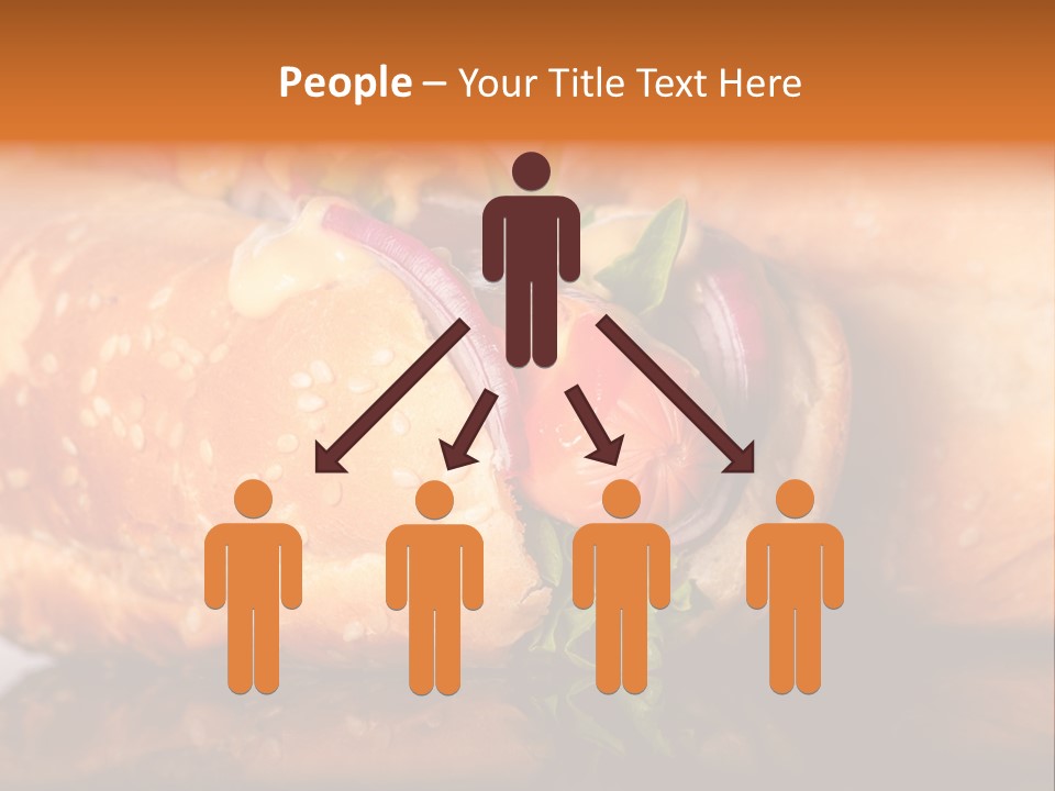 A Close Up Of A Sandwich On A Plate PowerPoint Template