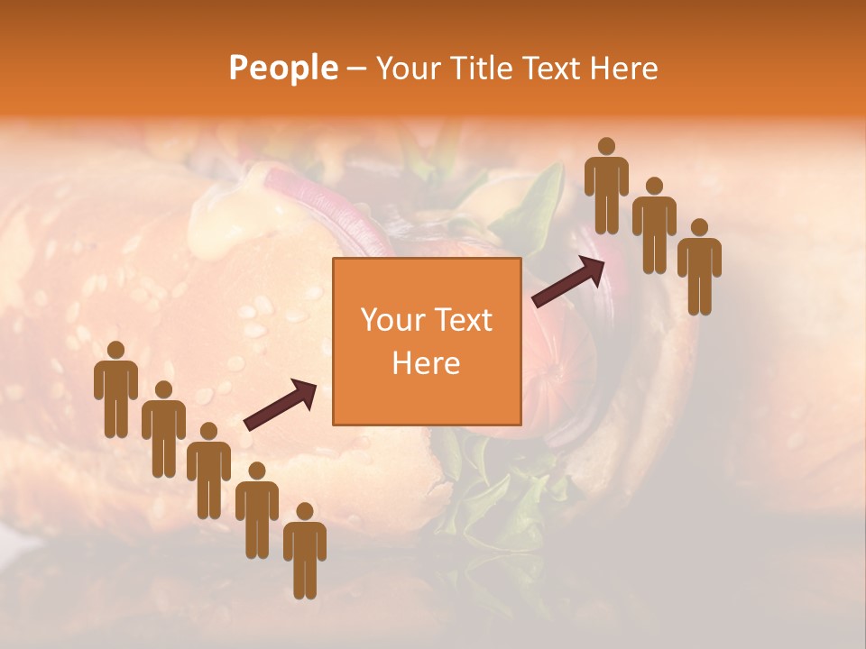A Close Up Of A Sandwich On A Plate PowerPoint Template