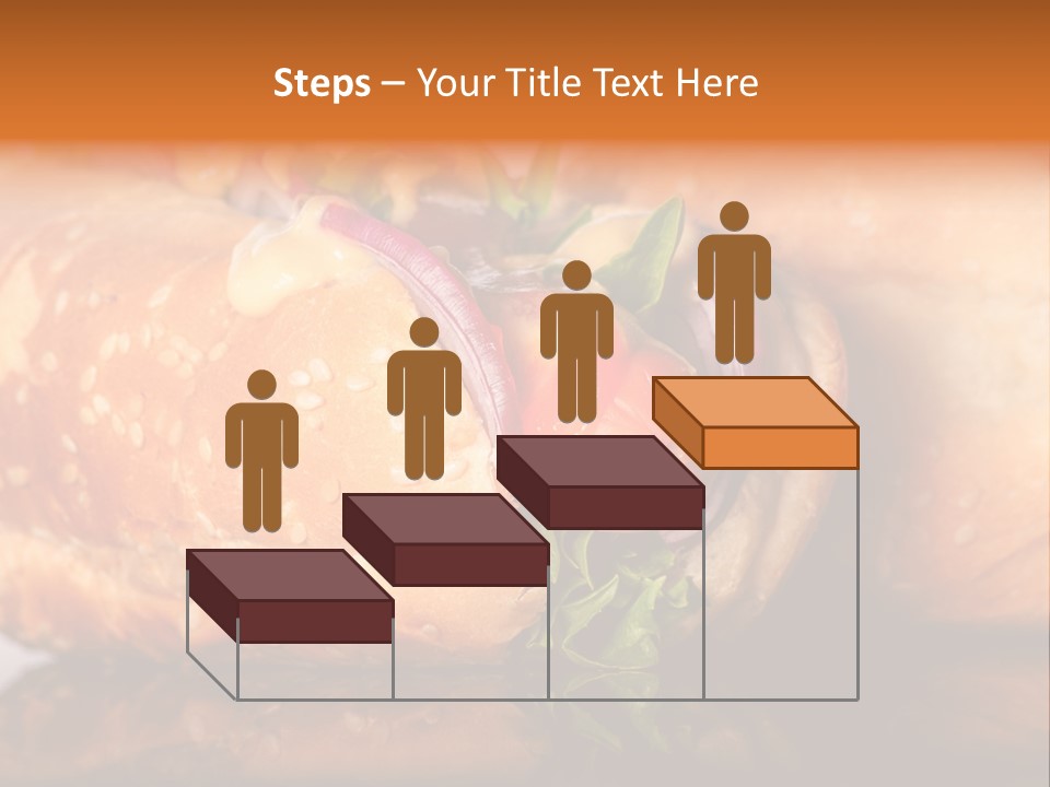 A Close Up Of A Sandwich On A Plate PowerPoint Template