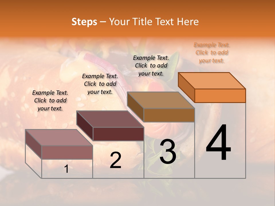 A Close Up Of A Sandwich On A Plate PowerPoint Template