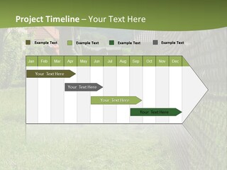 A Man Is Mowing The Grass With A Lawn Mower PowerPoint Template