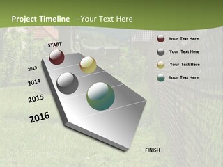 A Man Is Mowing The Grass With A Lawn Mower PowerPoint Template