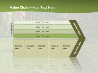 A Man Is Mowing The Grass With A Lawn Mower PowerPoint Template