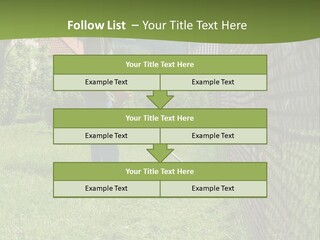 A Man Is Mowing The Grass With A Lawn Mower PowerPoint Template