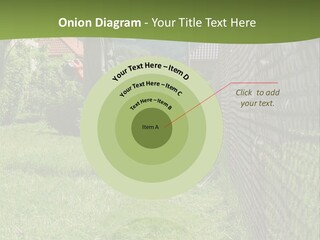 A Man Is Mowing The Grass With A Lawn Mower PowerPoint Template