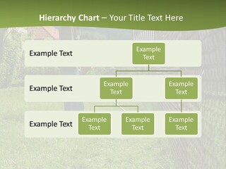 A Man Is Mowing The Grass With A Lawn Mower PowerPoint Template