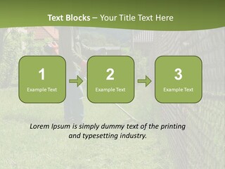 A Man Is Mowing The Grass With A Lawn Mower PowerPoint Template