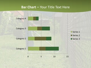 A Man Is Mowing The Grass With A Lawn Mower PowerPoint Template