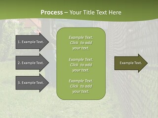 A Man Is Mowing The Grass With A Lawn Mower PowerPoint Template