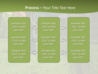 A Man Is Mowing The Grass With A Lawn Mower PowerPoint Template