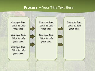 A Man Is Mowing The Grass With A Lawn Mower PowerPoint Template