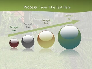 A Man Is Mowing The Grass With A Lawn Mower PowerPoint Template