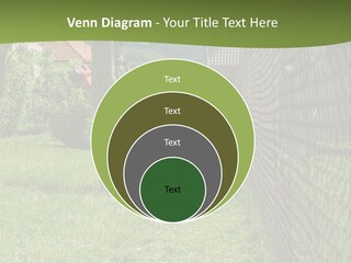 A Man Is Mowing The Grass With A Lawn Mower PowerPoint Template