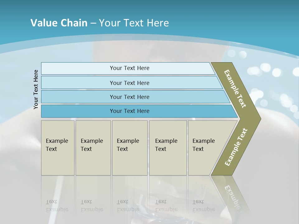 A Woman Holding A Glass Of Water In Her Hand PowerPoint Template