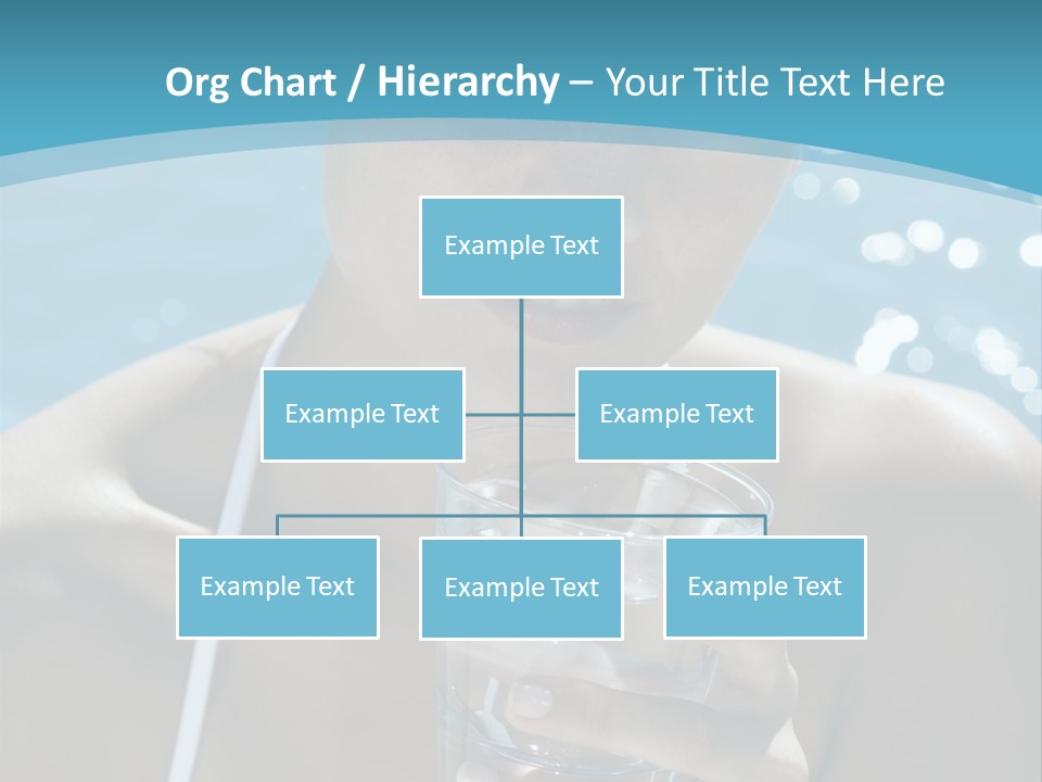 A Woman Holding A Glass Of Water In Her Hand PowerPoint Template
