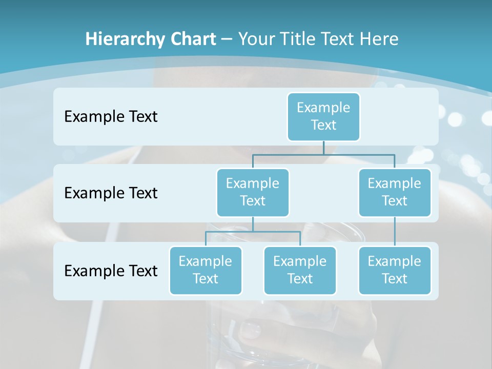 A Woman Holding A Glass Of Water In Her Hand PowerPoint Template