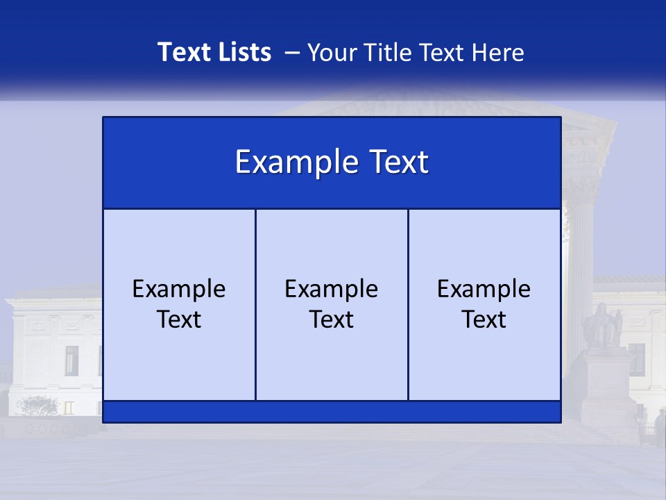 A Large Building With Columns In Front Of It PowerPoint Template