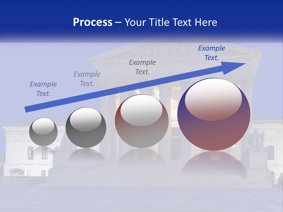 A Large Building With Columns In Front Of It PowerPoint Template