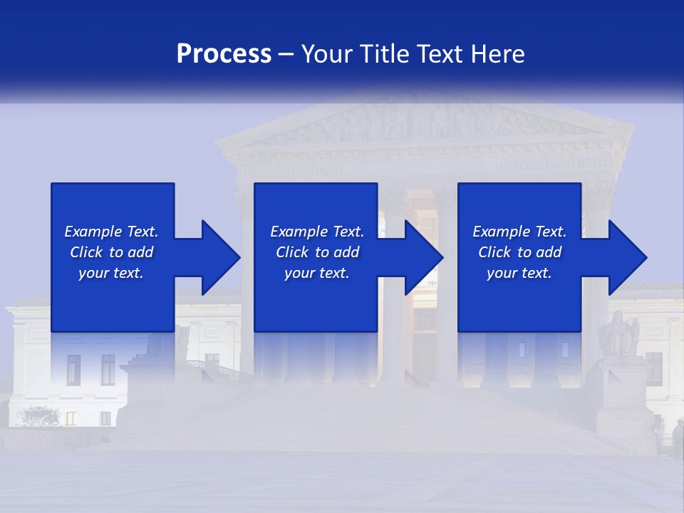 A Large Building With Columns In Front Of It PowerPoint Template