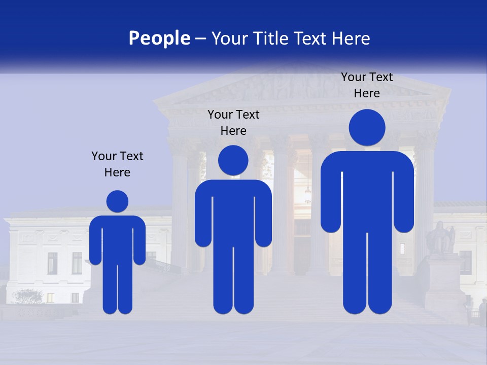 A Large Building With Columns In Front Of It PowerPoint Template