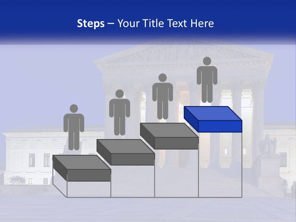 A Large Building With Columns In Front Of It PowerPoint Template