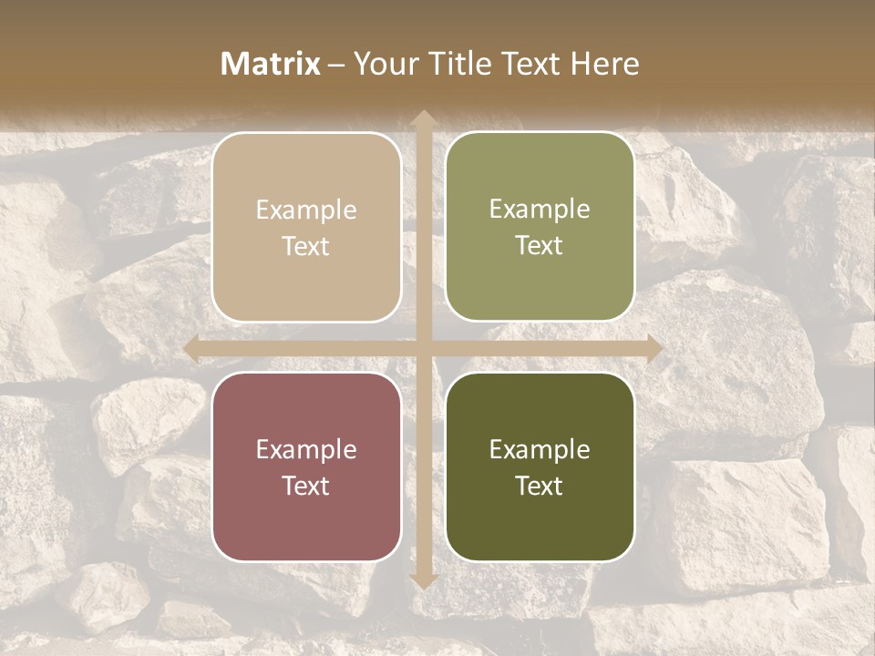 A Large Pile Of Rocks With A Brown Background PowerPoint Template