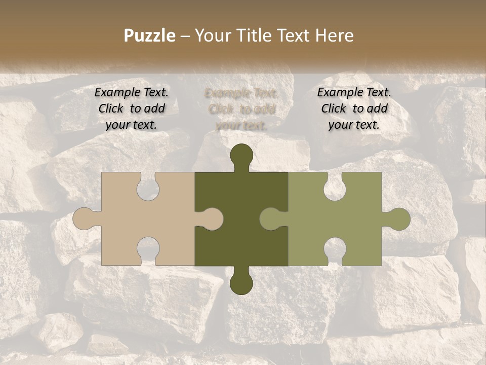 A Large Pile Of Rocks With A Brown Background PowerPoint Template