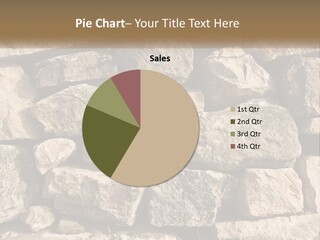 A Large Pile Of Rocks With A Brown Background PowerPoint Template