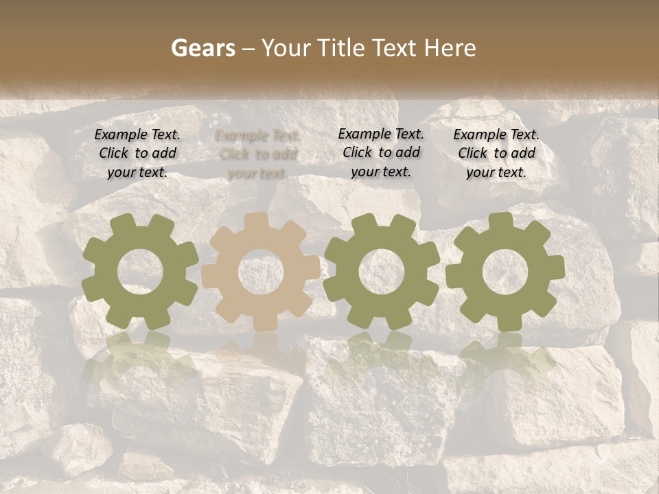 A Large Pile Of Rocks With A Brown Background PowerPoint Template