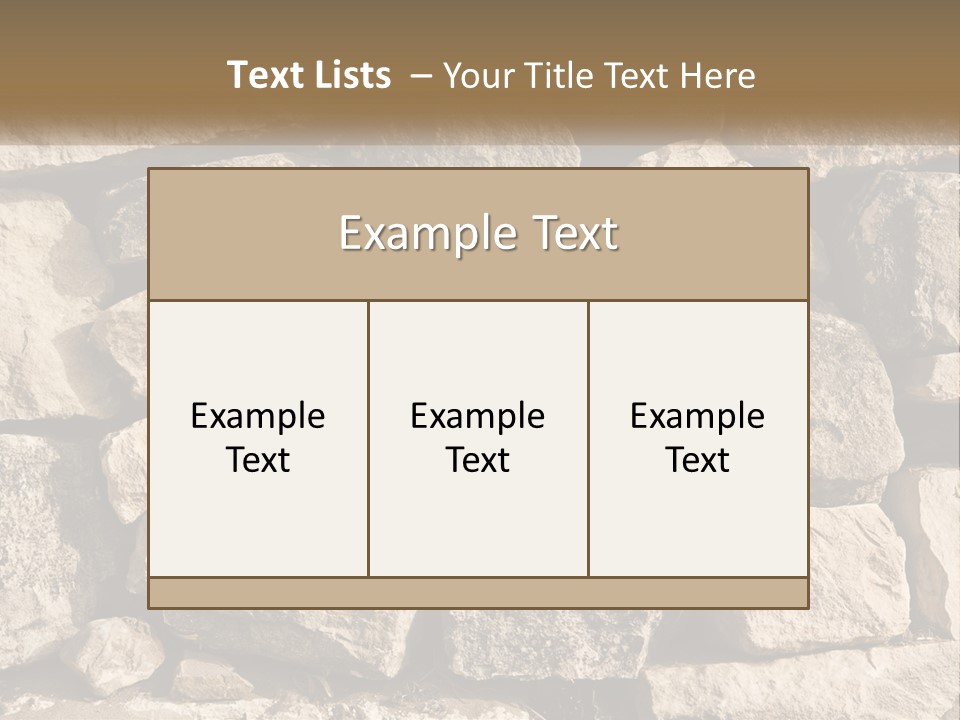 A Large Pile Of Rocks With A Brown Background PowerPoint Template