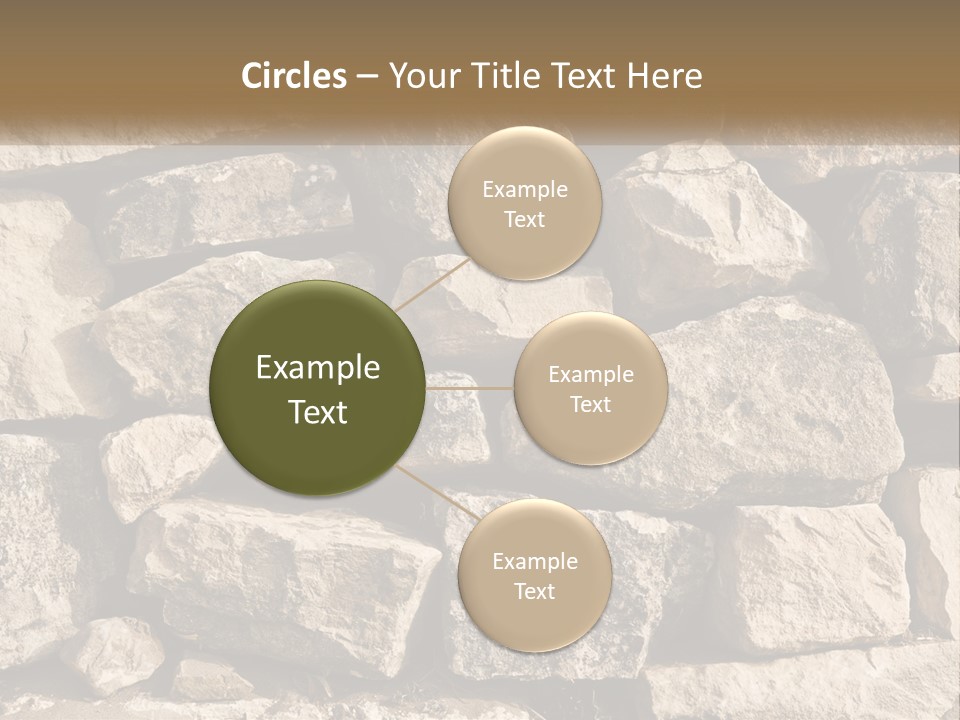 A Large Pile Of Rocks With A Brown Background PowerPoint Template