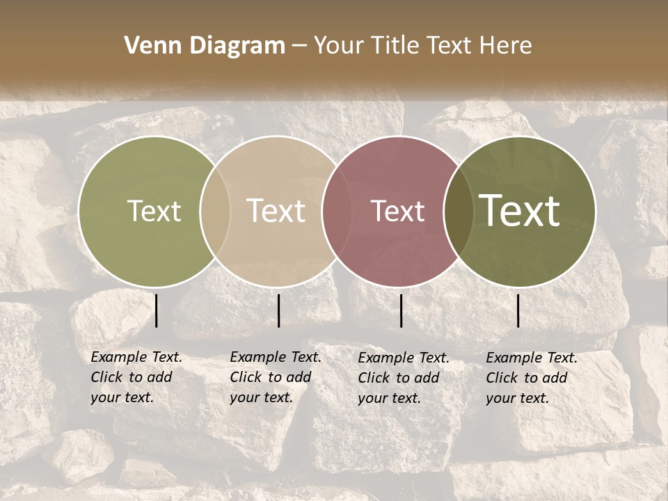 A Large Pile Of Rocks With A Brown Background PowerPoint Template