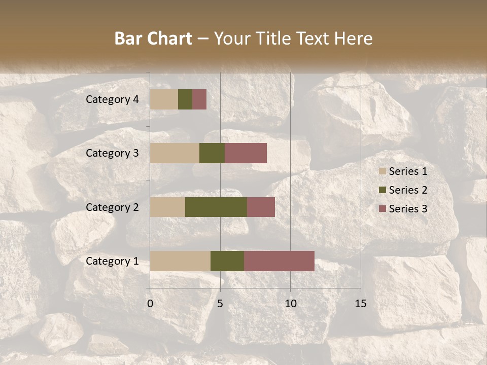 A Large Pile Of Rocks With A Brown Background PowerPoint Template