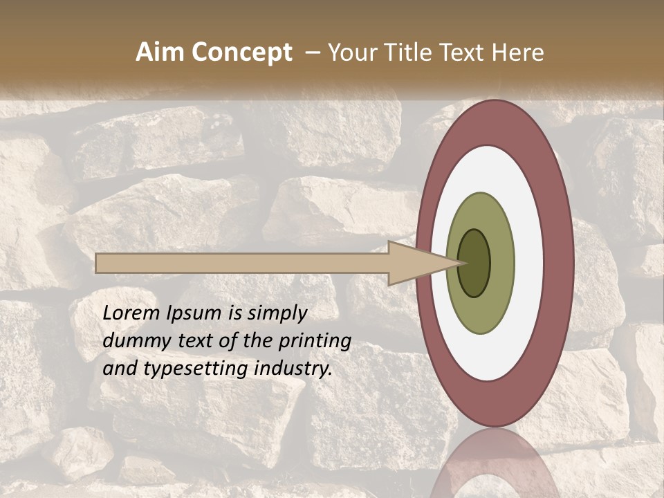 A Large Pile Of Rocks With A Brown Background PowerPoint Template