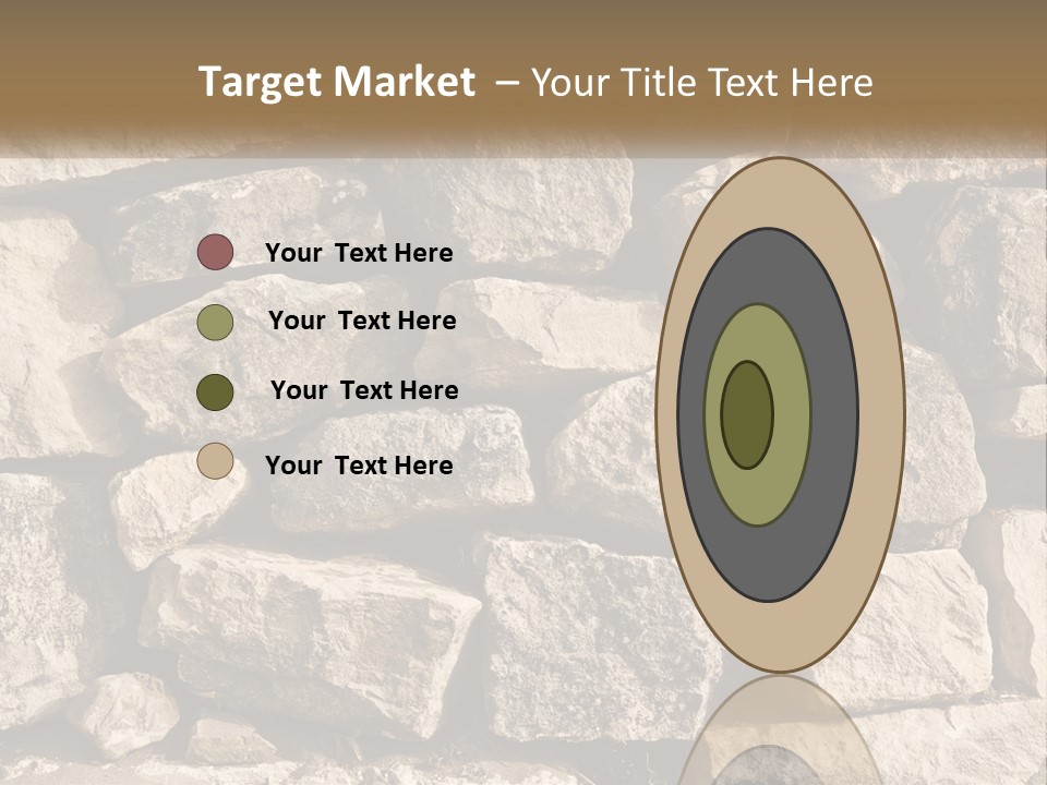 A Large Pile Of Rocks With A Brown Background PowerPoint Template