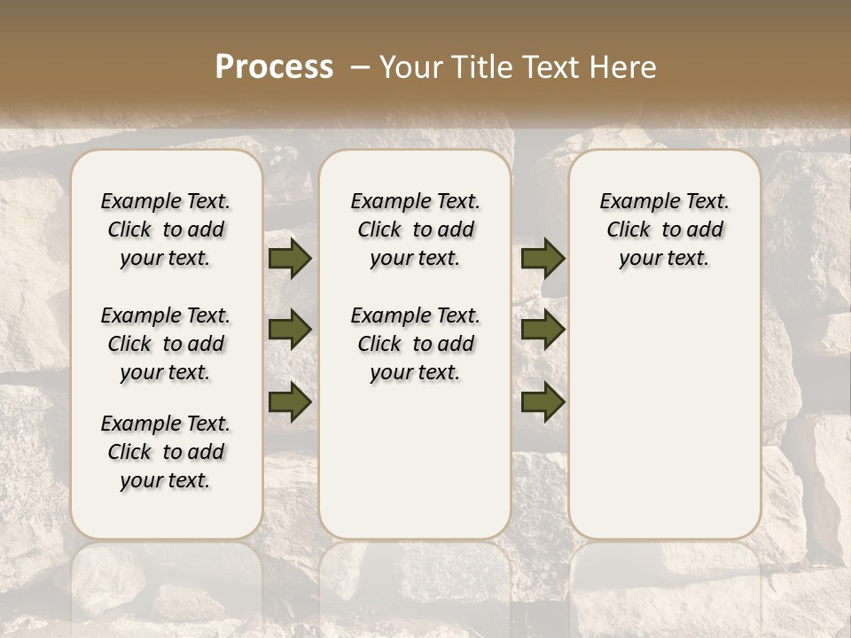 A Large Pile Of Rocks With A Brown Background PowerPoint Template