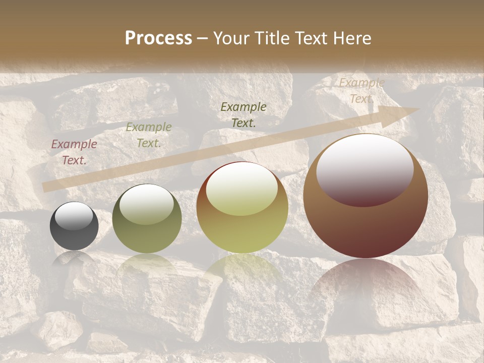 A Large Pile Of Rocks With A Brown Background PowerPoint Template