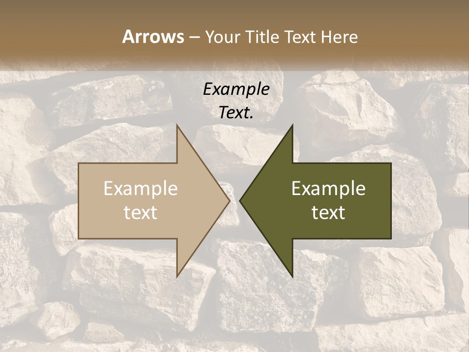 A Large Pile Of Rocks With A Brown Background PowerPoint Template