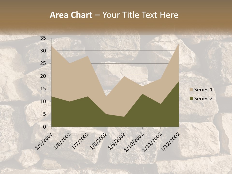 A Large Pile Of Rocks With A Brown Background PowerPoint Template