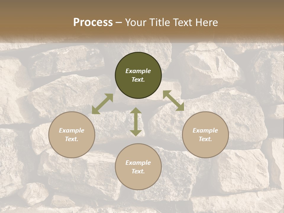 A Large Pile Of Rocks With A Brown Background PowerPoint Template