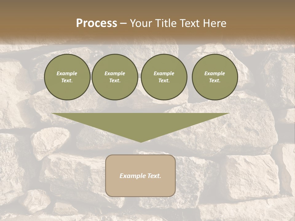 A Large Pile Of Rocks With A Brown Background PowerPoint Template